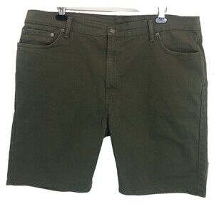 Levi’s 505 Denim Green Jean Shorts Mens Size 44 Flat Front
